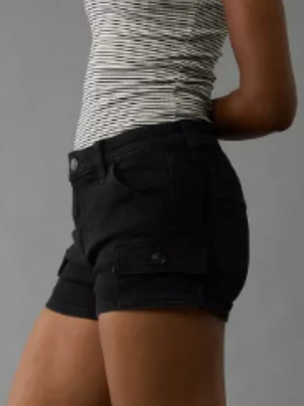 AE Next Level High-Waisted Denim Short - size 16 - Picture 4 of 12